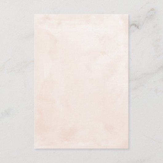 Navy blauw & gouden rozen Wedding Details Informatiekaartje (Achterkant)