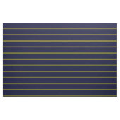 Navy blauw, goudstrips stof (Yard (91,4 cm))