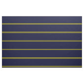 Navy blauw, goudstrips stof (Fat Quarter)