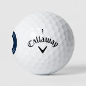Navy Blauw Het Is Tijd om te Par-Tee Grappige Golf Golfballen (Logo)