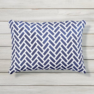 Navy blauw Japans omkeerbaar kussen