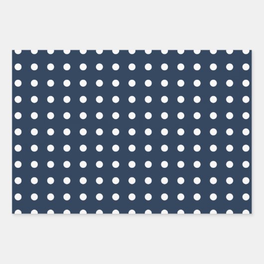 Navy Blauw Kerstmis Sneeuwvlokken Evergreen Bomen Inpakpapier Vel (Voorkant 2)