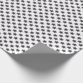 Navy Blauw Kerstmis Vakantie Ster Gift Cadeaupapier (Hoek)