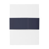 Navy Blauw Koraal Bruiloft Uitnodigingen Belly Ban Wikkel (Achterkant Voorbeeld)