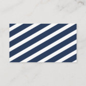Navy blauw minimalistische moderne trouwkaarten plaatskaartje (Achterkant)