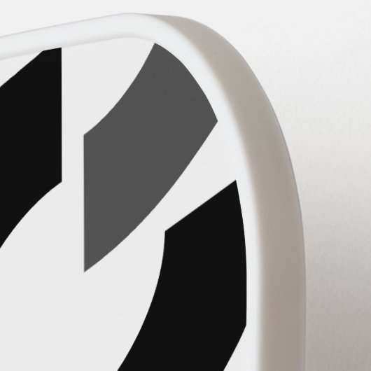 Navy blauw naadloos patroon | Modern monogram Pickleball Paddle (Links Detail)