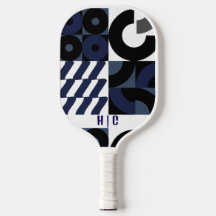 Navy blauw naadloos patroon | Modern monogram