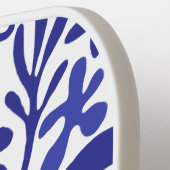 Navy blauw naadloos patroon | Modern monogram Pickleball Paddle (Links Detail)