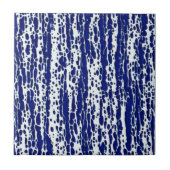 Navy blauw patroon tegeltje (Voorkant)