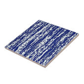 Navy blauw patroon tegeltje (Zijkant)