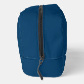 Navy Blauw Wit Nautische Boat Wheel Knot Dopp Kit Toilettasje (Rechts)