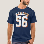 Navy Blauw & Wit Volwassenen | Sport Jersey Design T-shirt<br><div class="desc">Navy Blauw & Wit Volwassenen | Sport Jersey Design · Mannen Jersey T-shirt</div>