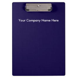 Navy Blauw Witte Logo Pro klembord