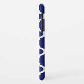 Navy Blauw Witte Marokkaanse #5 Hemelblauw Naam Mo Case-Mate iPhone Case (Achterkant/links)