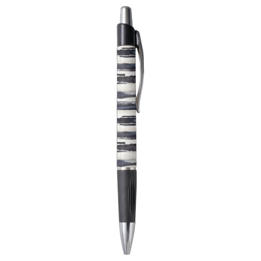 Navy Blauw Witte Strepen Pen (Achterkant (Verticaal))