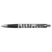 Navy Blauw Witte Strepen Pen (Achterkant)