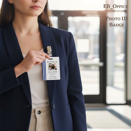 Navy Blauw Witte Strepen | Professioneel Pasfoto I Badge
