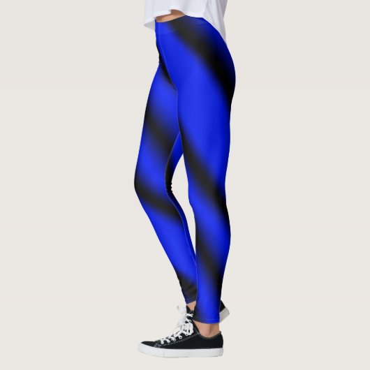 Navy/Blauw/zwart Patroon sexy yogabroek leggings (Links)