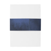 Navy Blauwaterverf Uitnodigingen Wikkel (Achterkant Voorbeeld)
