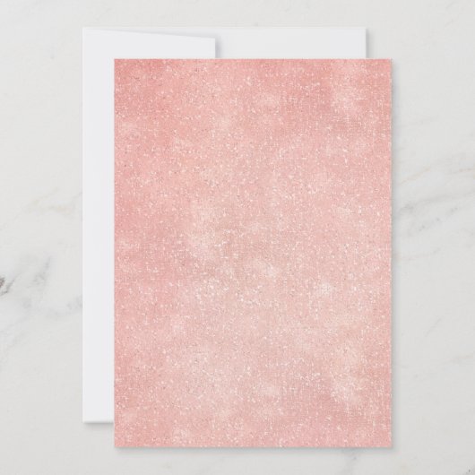 Navy Blauwe Blush Roze Roos Boho Agenda Save The Date (Achterkant)