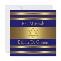 Navy Blauwe David Ster Bar Mitzvah
