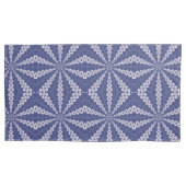 Navy Blauwe en Roze Origami Fortune Teller Patroon Kussensloop (Voorkant-Links)