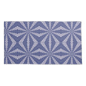 Navy Blauwe en Roze Origami Fortune Teller Patroon Kussensloop (Achterkant-Links)