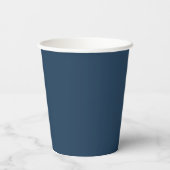 Navy Blauwe Gingham Strik Afstudeerfeest Papieren Bekers (Achterkant)