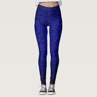 Navy Blauwe Glitters Leggings