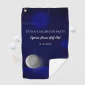 Navy Blauwe Golfbal – Golfbaan Bachelorfeest F Golfhanddoek (Insitu)
