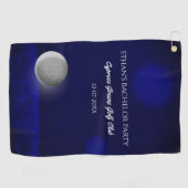 Navy Blauwe Golfbal – Golfbaan Bachelorfeest F Golfhanddoek (Horizontaal)