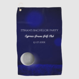 Navy Blauwe Golfbal – Golfbaan Bachelorfeest F Golfhanddoek