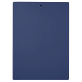 Navy Blauwe Gouden Moderne Script Meisjesachtige M Klembord (Achterkant)