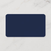 Navy Blauwe Gouden QR Code Visitekaartje (Achterkant)