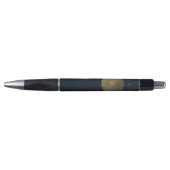 Navy Blauwe Islamitische Patroon Pen Met Eigen Naa (Voorkant)