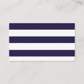 Navy Blauwe Kalligrafie Bruiloft Online RSVP Visitekaartje (Achterkant)