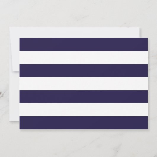 Navy Blauwe Kalligrafie Bruiloft Save The Date Kaart (Achterkant)
