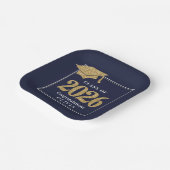 Navy Blauwe Klas Van 2026 Papieren Bordje (Gebogen)