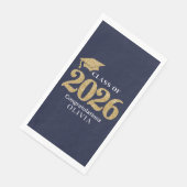 Navy Blauwe Klas Van 2026 Servet (Hoek)