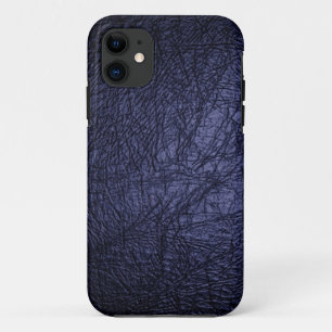 Navy Blauwe Leersoort iPhone 5 Hoesje