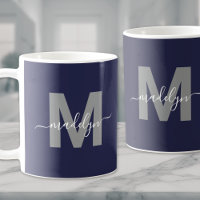 Navy Blauwe Monogram