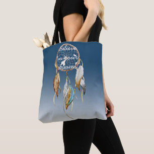 Navy Blauwe Ombre Droomvanger Tote Bag