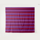 Navy Blauwe Rode Roze Verticale Strepen Design   Wandkleed (Voorkant (horizontaal))