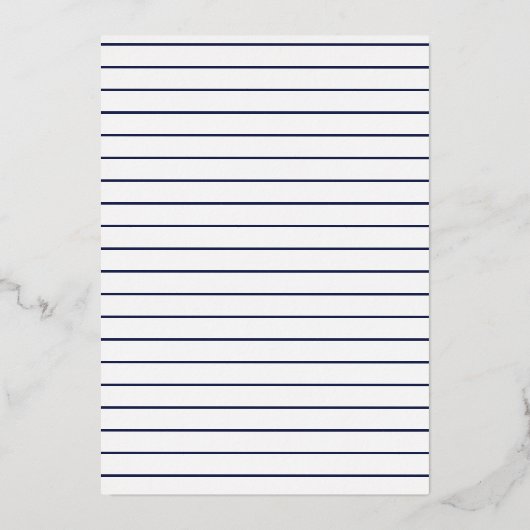 Navy Blauwe Sneeuwvlokken Foto Winter Doop Goud Folie Uitnodiging (Achterkant)