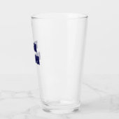Navy Blauwe Team Bruidegom Bachelor Party Glas (Links)