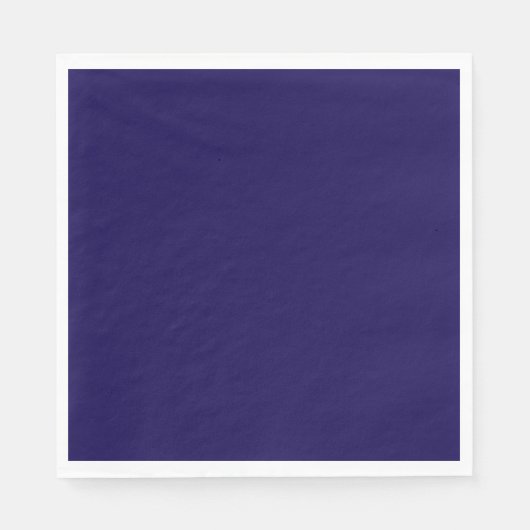Navy blauwe vaste kleur. servet (Voorkant)