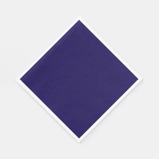 Navy blauwe vaste kleur. servet (Hoek)