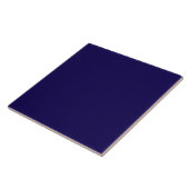 Navy blauwe vaste kleur tegeltje (Zijkant)