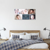 Navy Blauwe & Witte Fotocollage Baby Canvas Afdruk (Insitu (Slaapkamer))