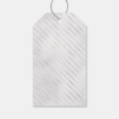 Navy Blauwe Zilveren Ballon Glitter Favor Verjaard Cadeaulabel (Achterkant)